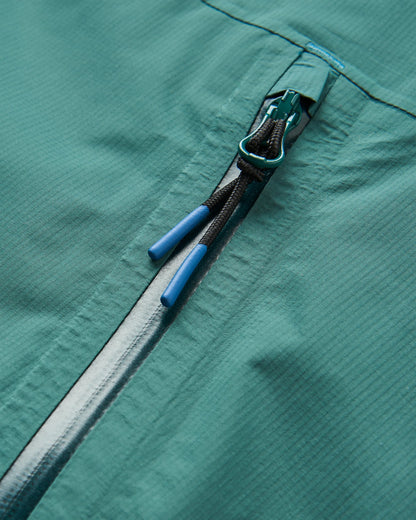 Trailscape Light Men's Recycled Waterproof Jacket - Deep Ocean - Flatlay