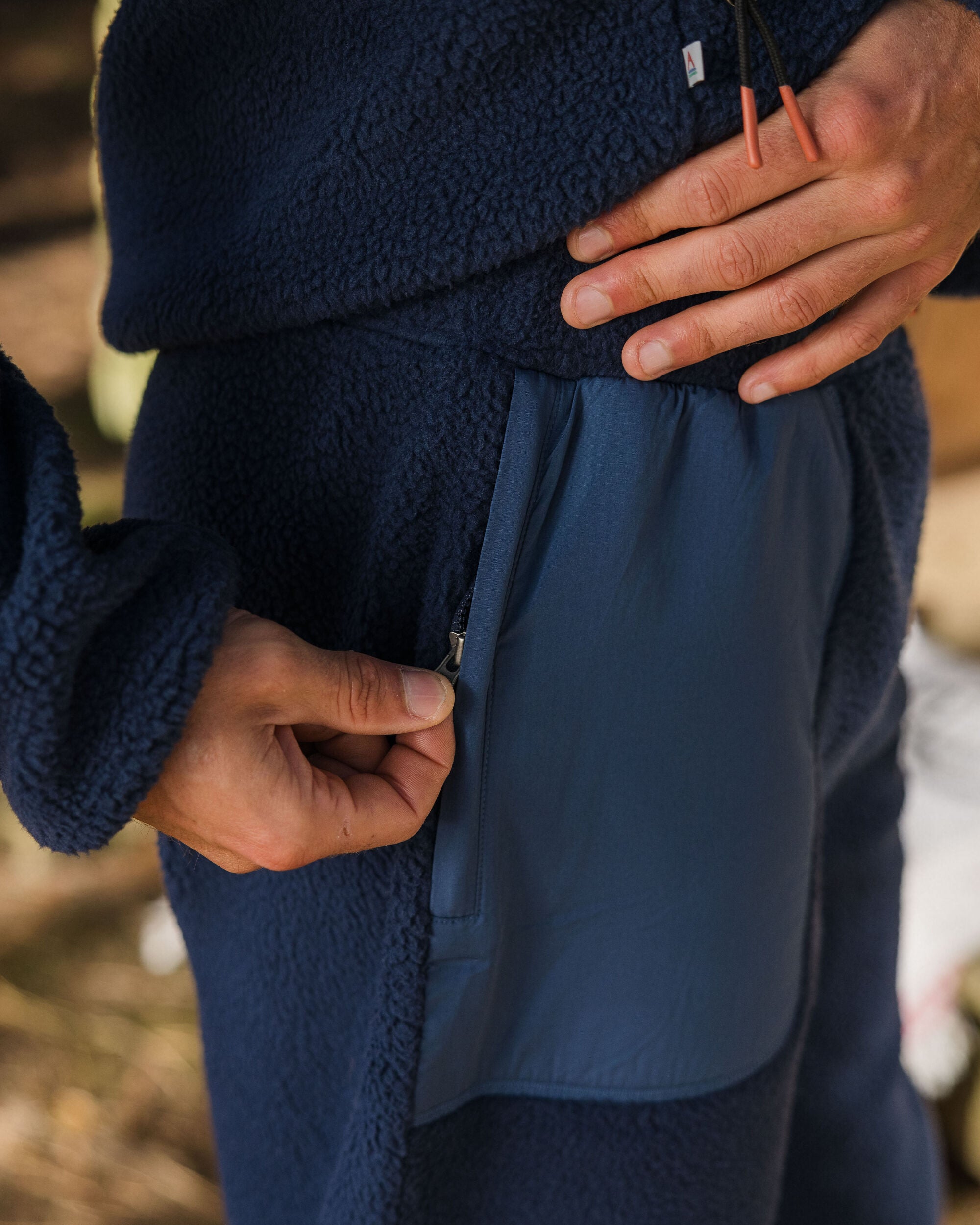 Offgrid Recycled Sherpa Fleece Jogger - Rich Navy - Lifestyle