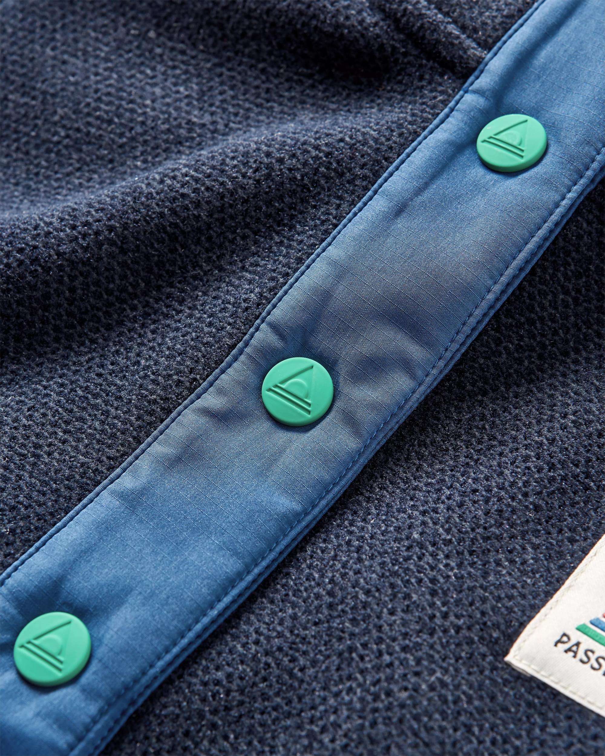 Women's Snowdrop Recycled Polartec® Fleece - Lilac/ Deep Navy - Flatlay