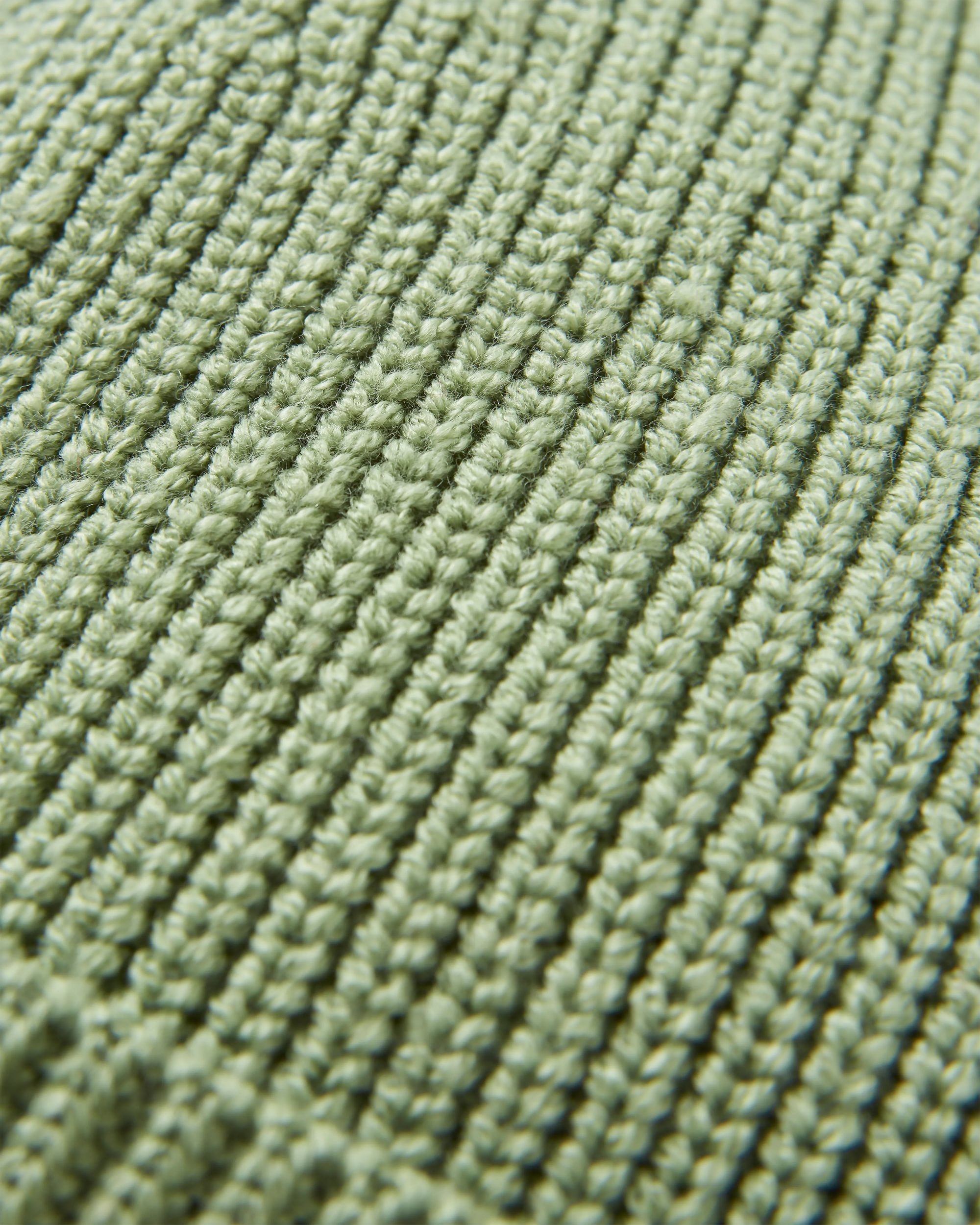 Compass Recycled Beanie - Stem Green - Flatlay