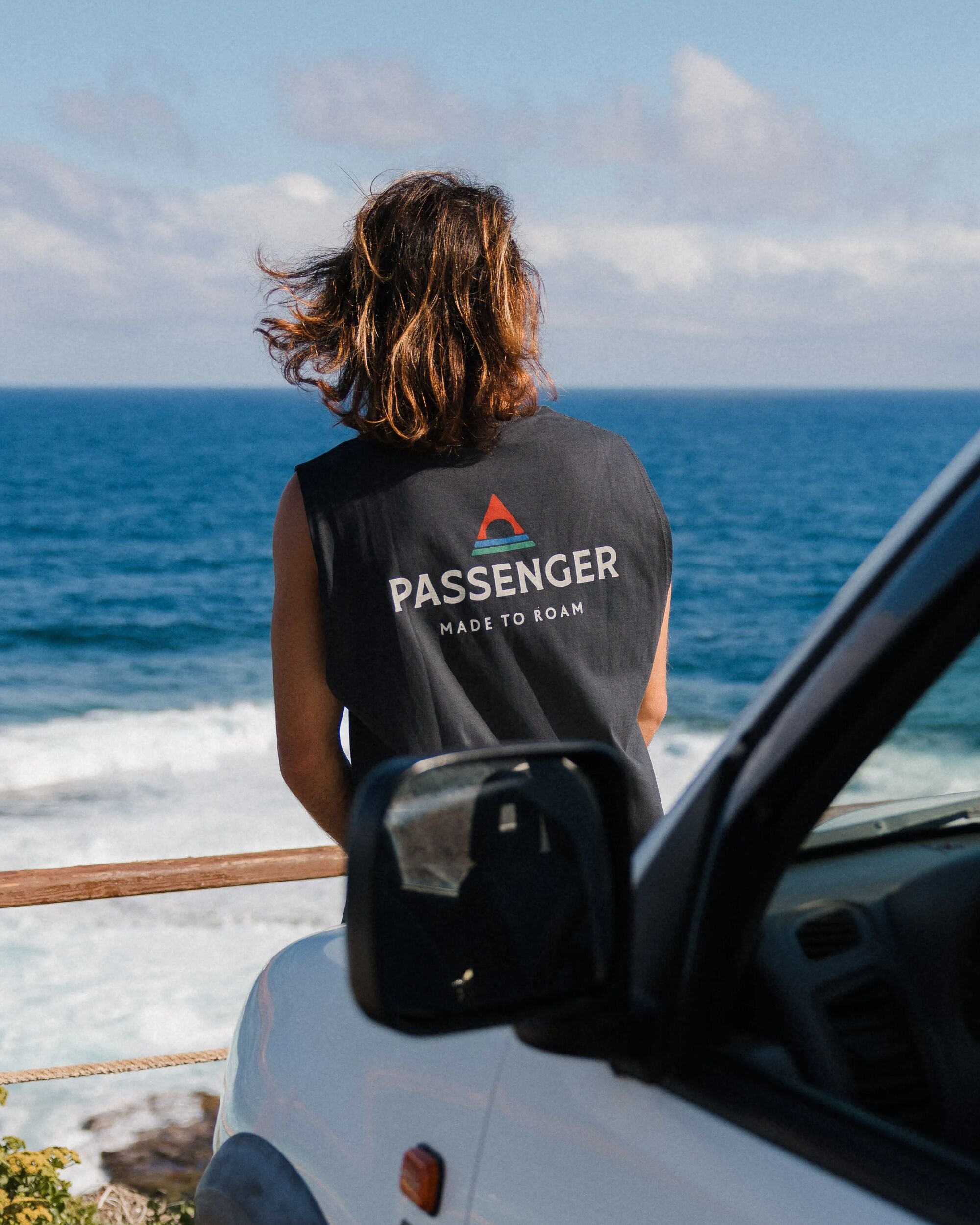 Passenger Recycled Cotton Vest - Black - Lifestyle