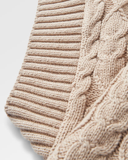 Homely Knitted Cardigan - Simply Taupe - Flatlay