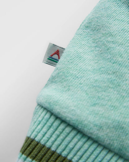 Fade Organic Cotton Sweatshirt - Aqua Marl - Flatlay