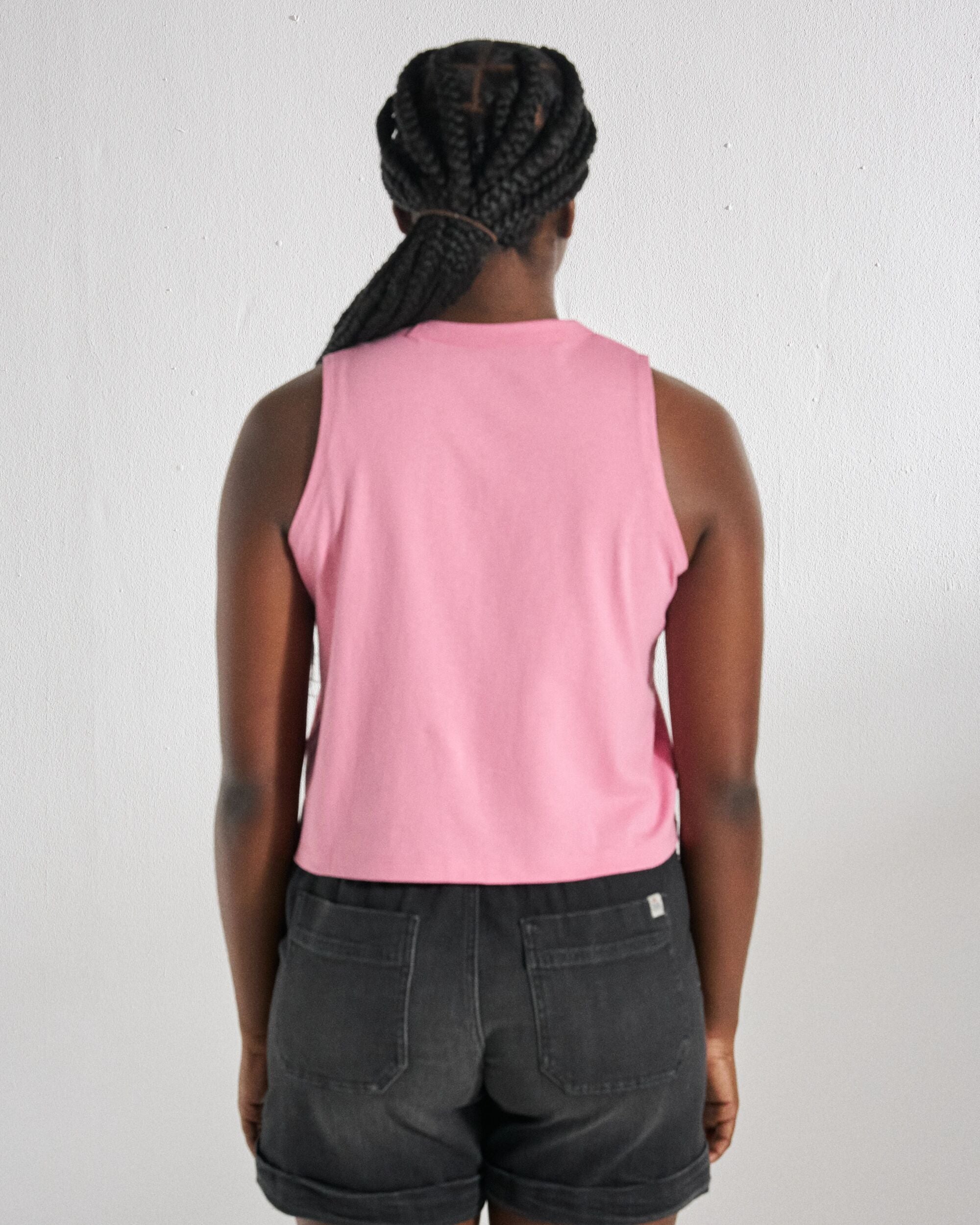 Classic Vest - Pink Rose - Studio Model