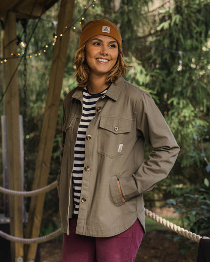 Stella Organic Cotton LS Shirt - Dusty Olive - Lifestyle