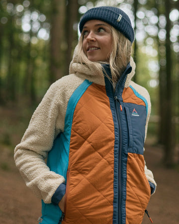 Lara Quilted Jacket Oat/Sunset Orange – Passenger