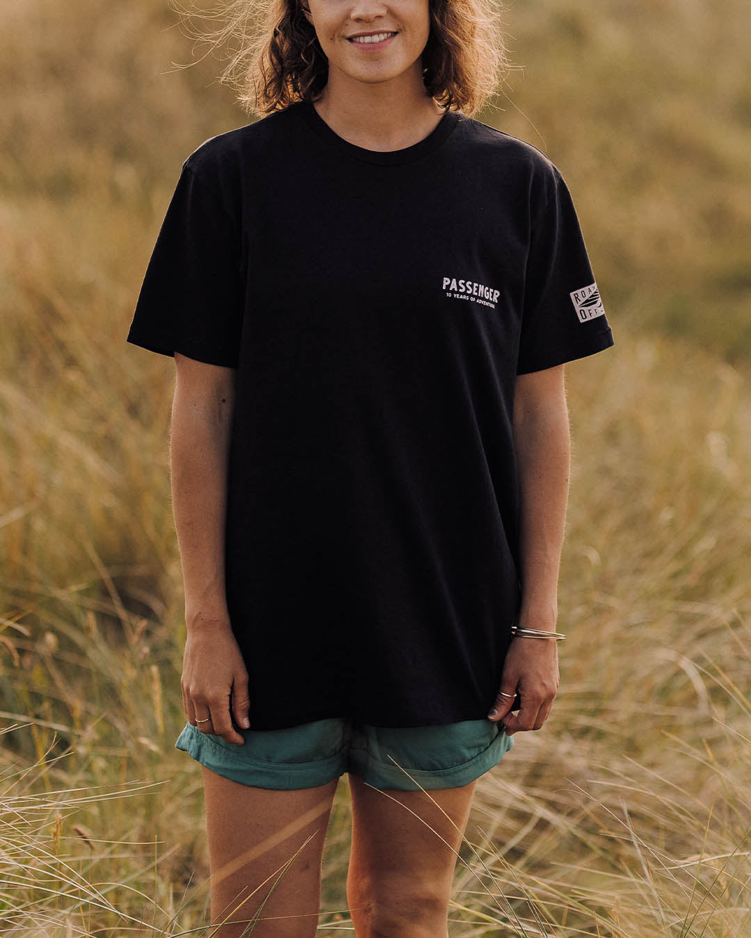 Float Oversized Recycled Cotton T-Shirt - True Black