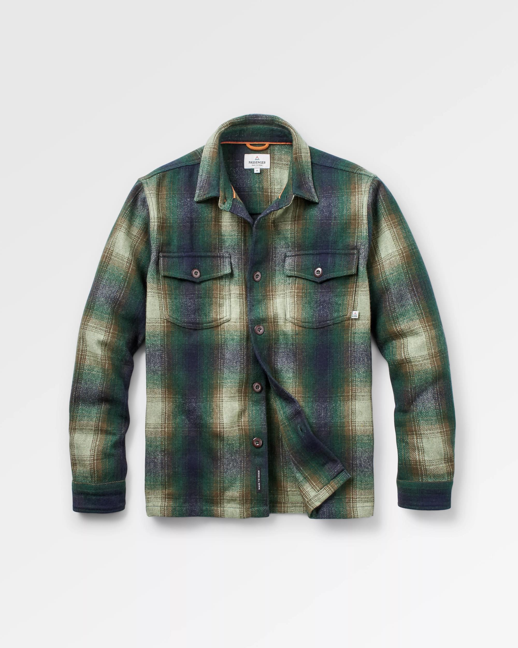 Barren Overshirt - Khaki - Flatlay