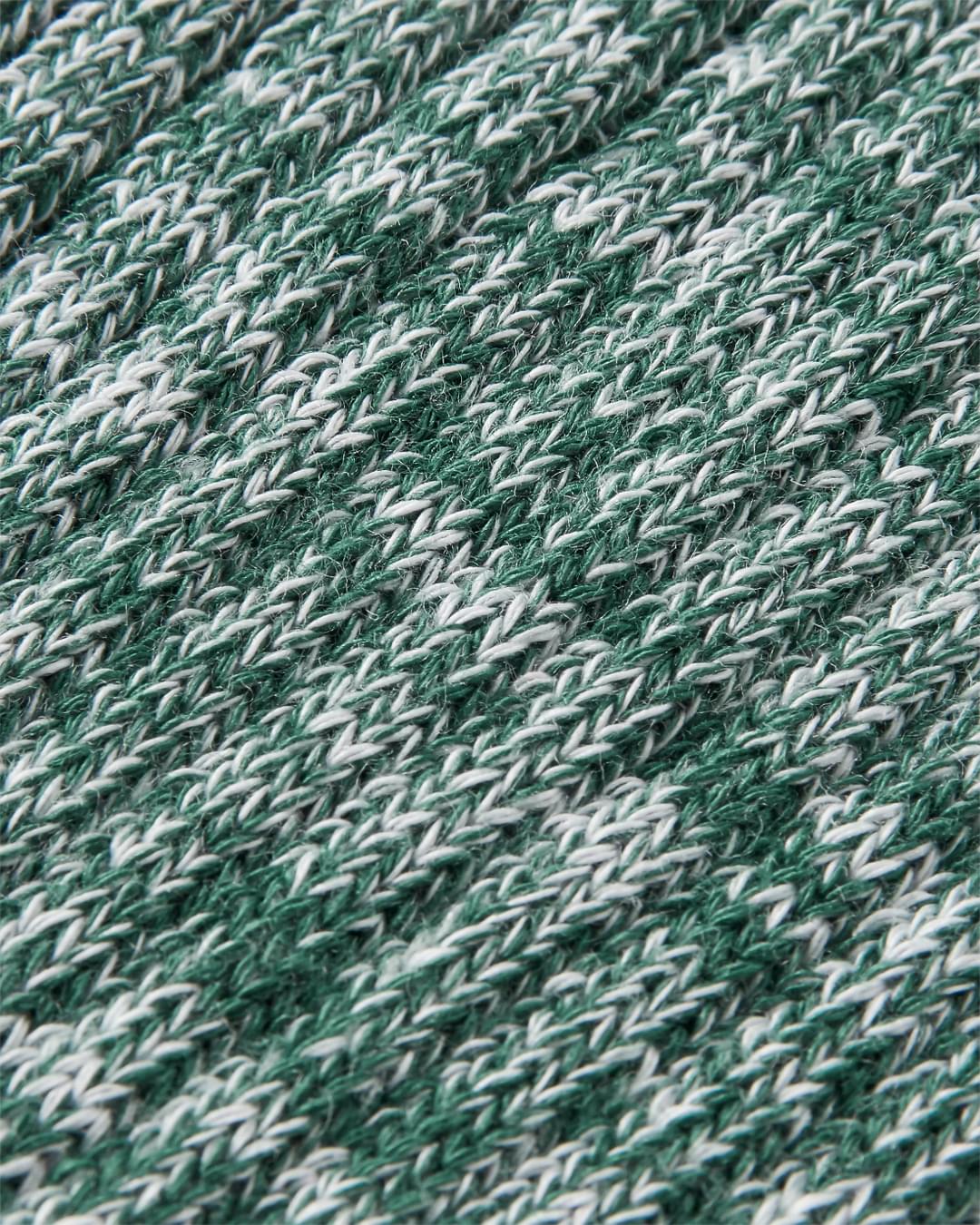 Organic Mid-weight Rib Socks - Deep Ocean - Flatlay