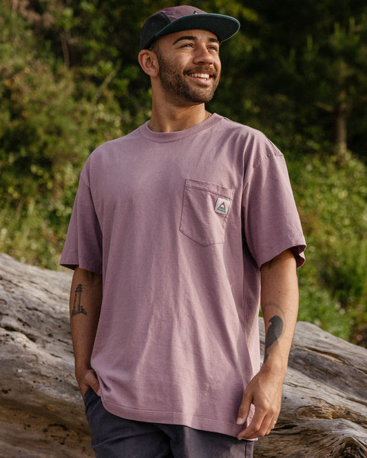 Heritage Recycled Relaxed Fit T-Shirt - Grape