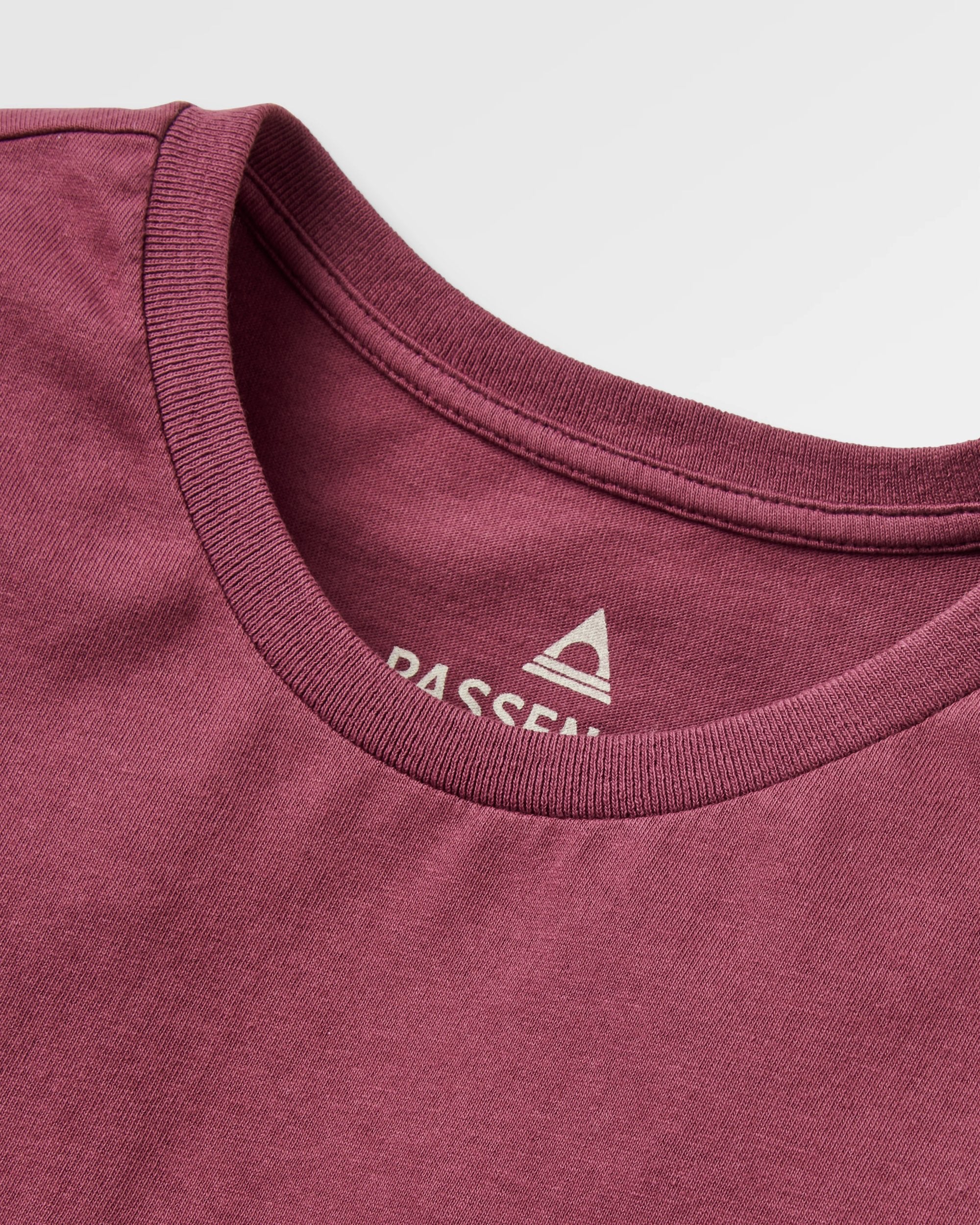 Odyssey Recycled Cotton T-Shirt - Fig - Flatlay