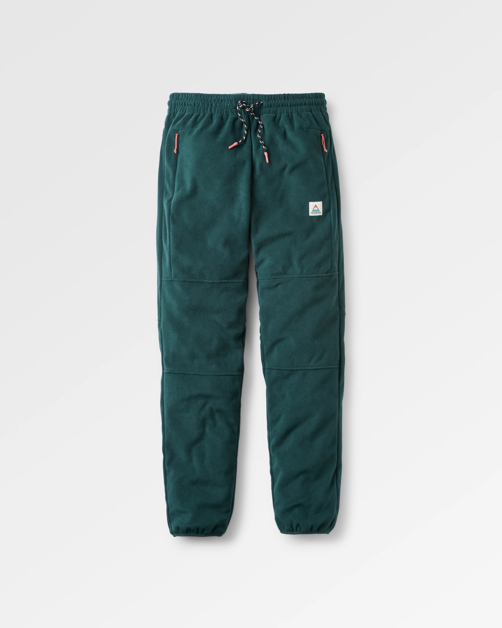 Set Off Recycled Polar Fleece Jogger - Dark Fern  - Flatlay