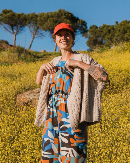 Homely Knitted Cardigan - Simply Taupe - Lifestyle