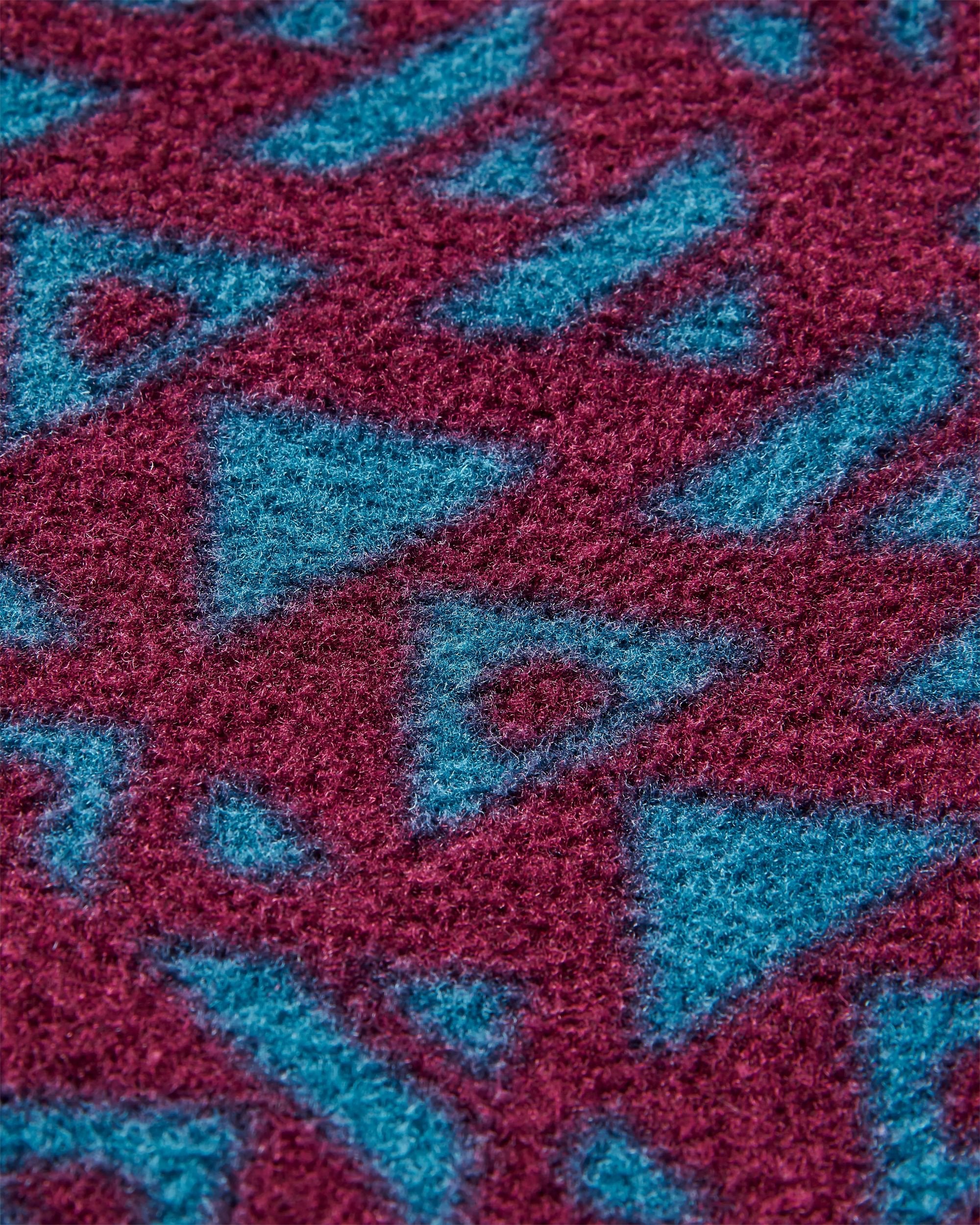 Dusk Recycled Polartec® Fleece - Diagonal Geo Fig - Flatlay