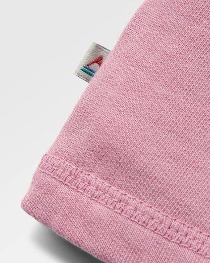 Remote Recycled Cotton Sweatshirt - Pink Haze - Flatlay