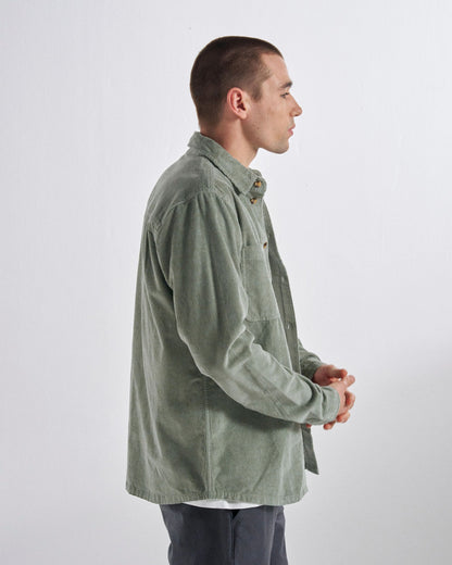 Backcountry Cord Shirt - Pistachio - Studio Model