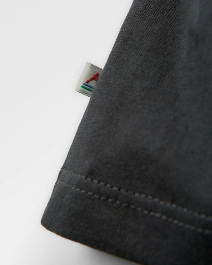 Penida Recycled Cotton LS T-Shirt - Black - Flatlay