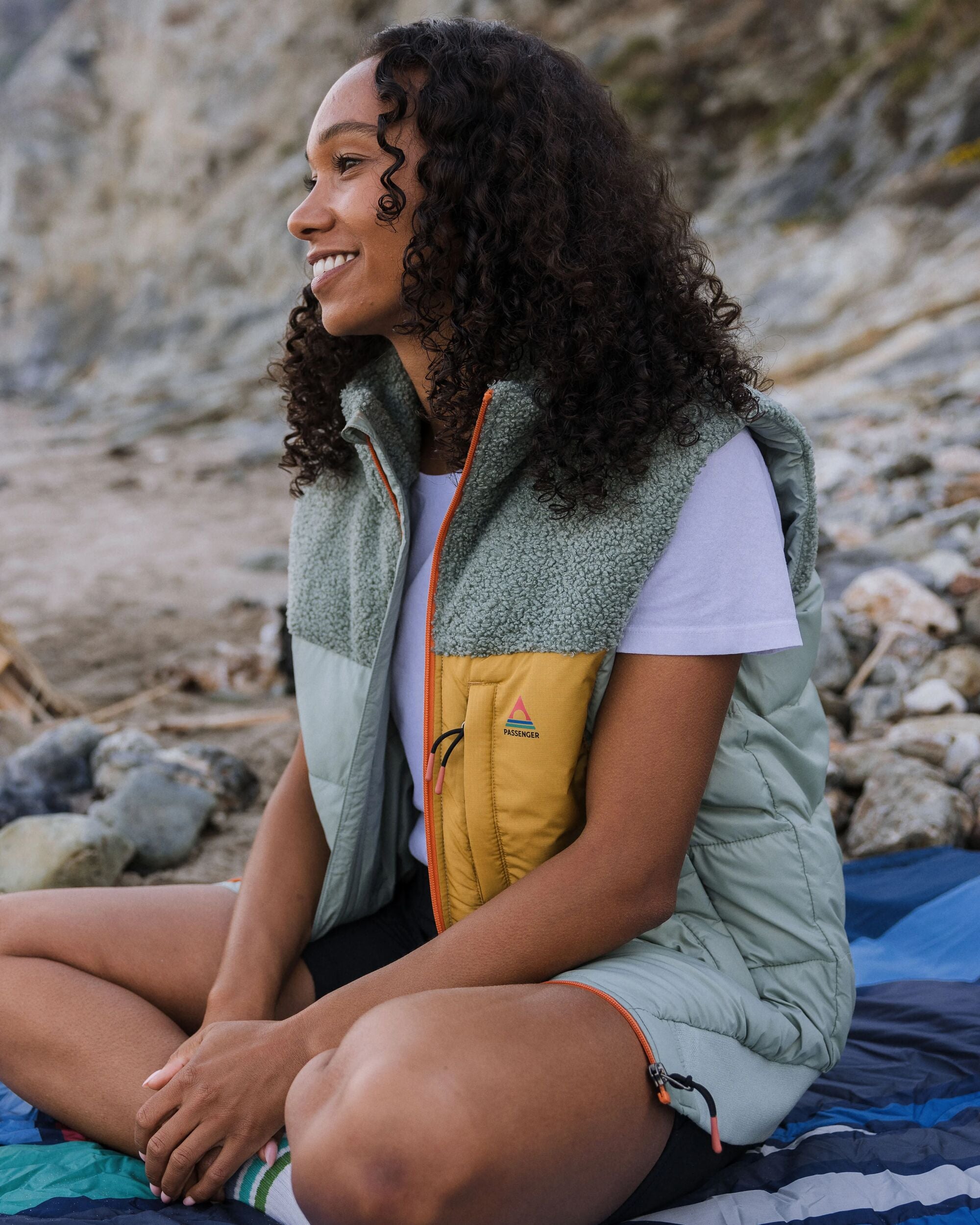 Inspire Recycled Insulated Gilet - Pistachio - Lifestyle