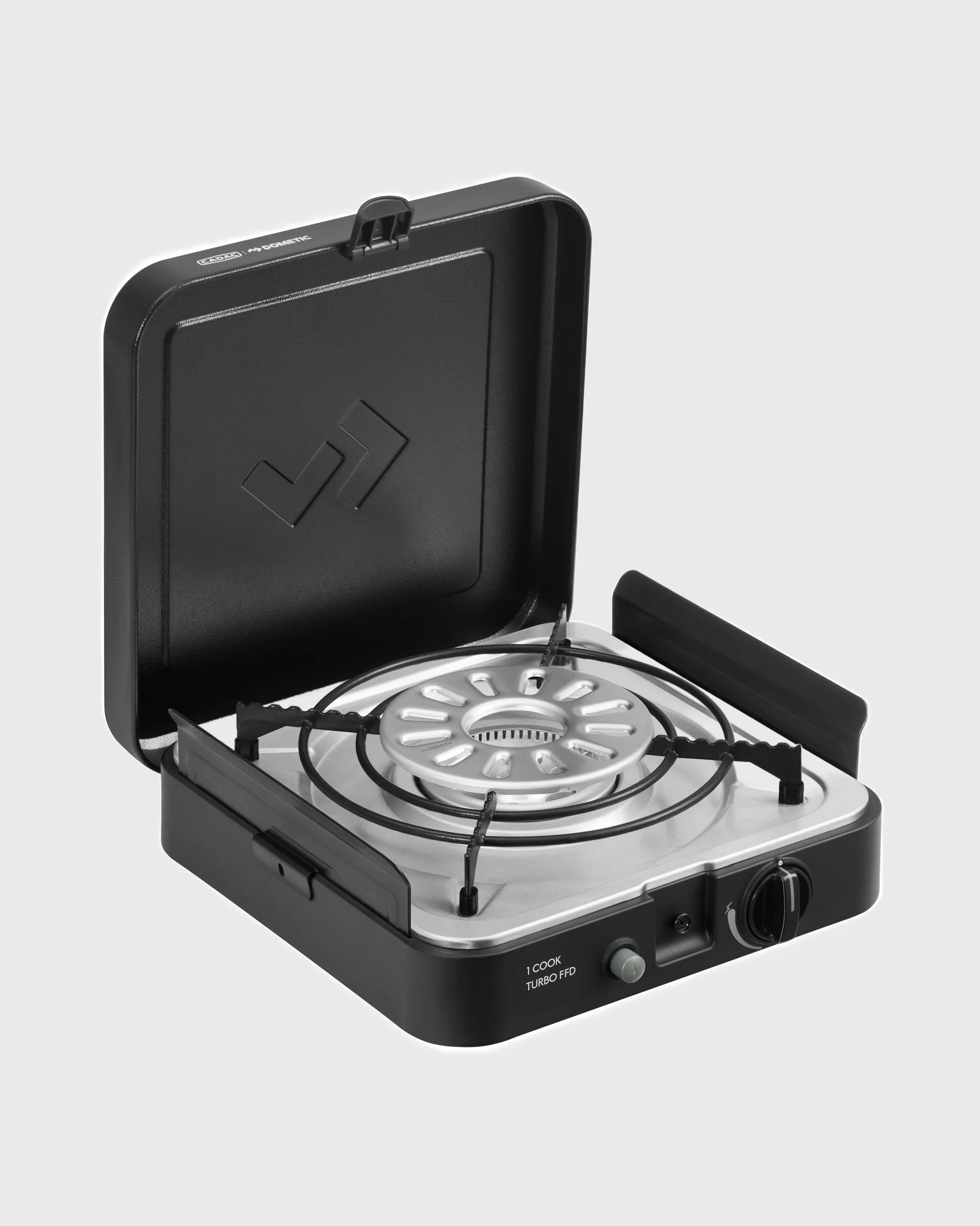 CADAC Dometic 1 Cook Turbo FFD Flat Grill Plate QR - Black - Flatlay