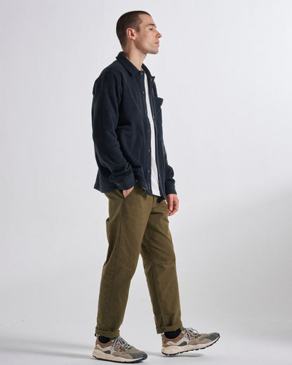 Adapt Recycled Polartec® Overshirt  - Black - Studio Model