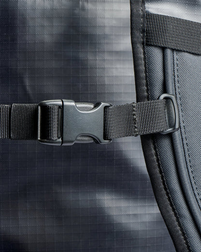 Roamer Recycled 60L Duffel Bag - Phantom Black - Flatlay