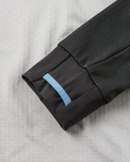 Alpine Recycled Base Layer LS T-Shirt - Black/Grey - Flatlay