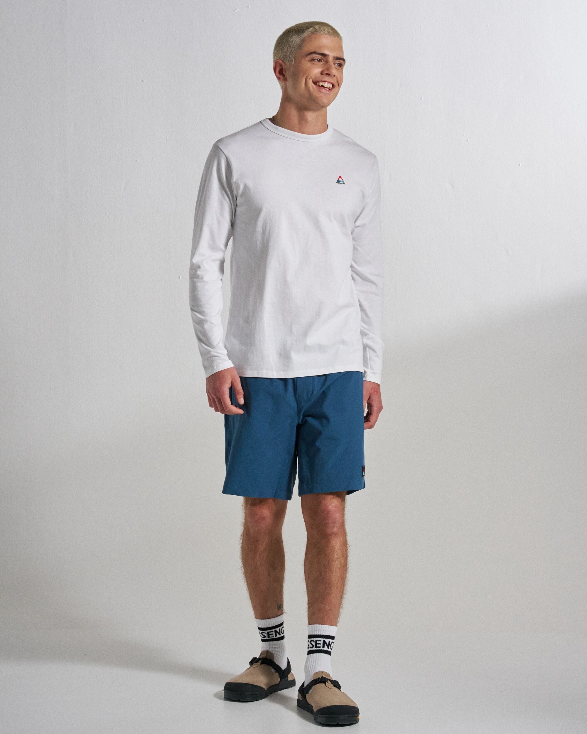 Classic Logo LS T-Shirt White – Passenger