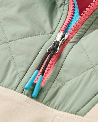 Beaumont Polar Hooded Fleece - Oatmeal - Flatlay