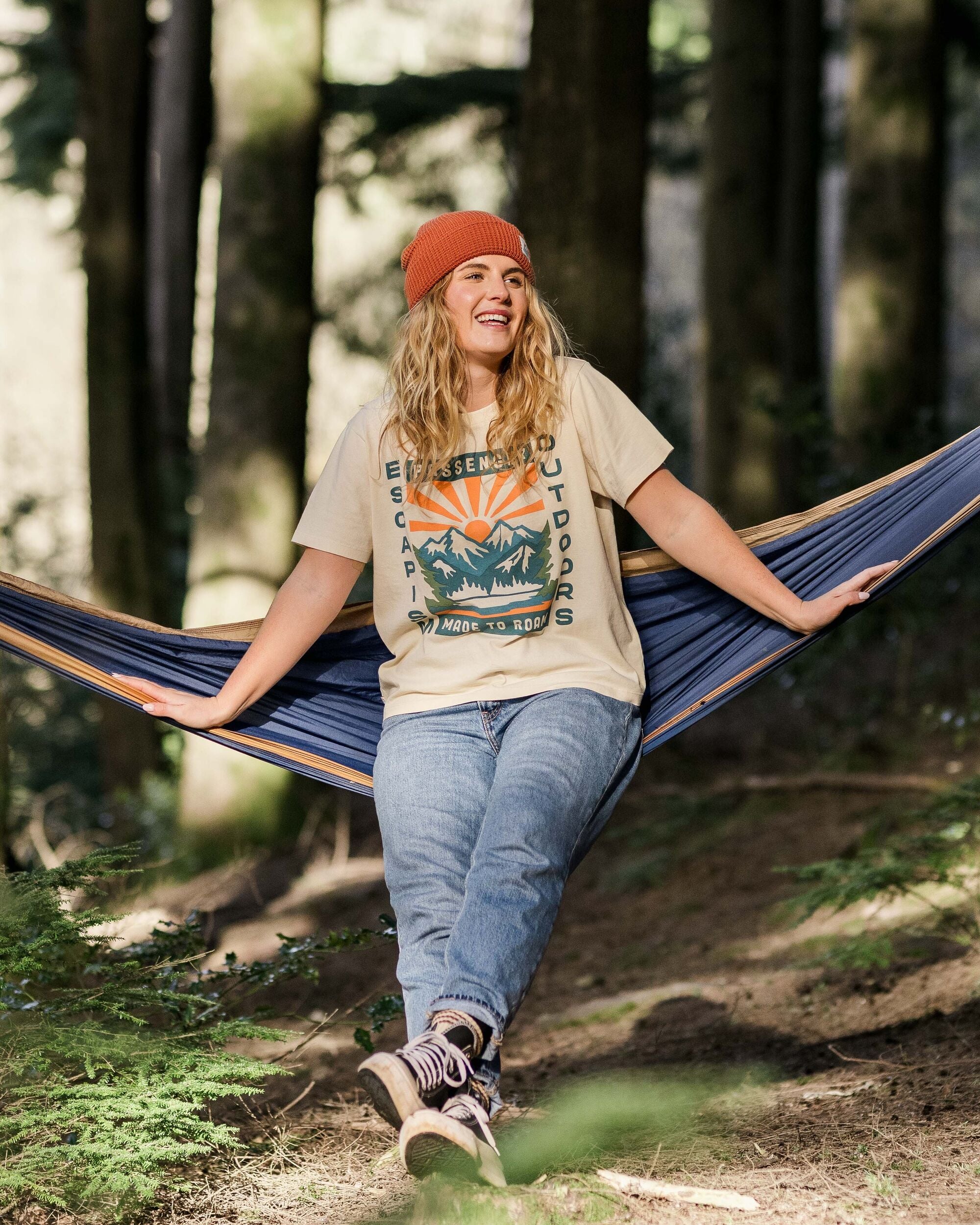 Solitude Recycled Cotton T-Shirt - Birch - Lifestyle