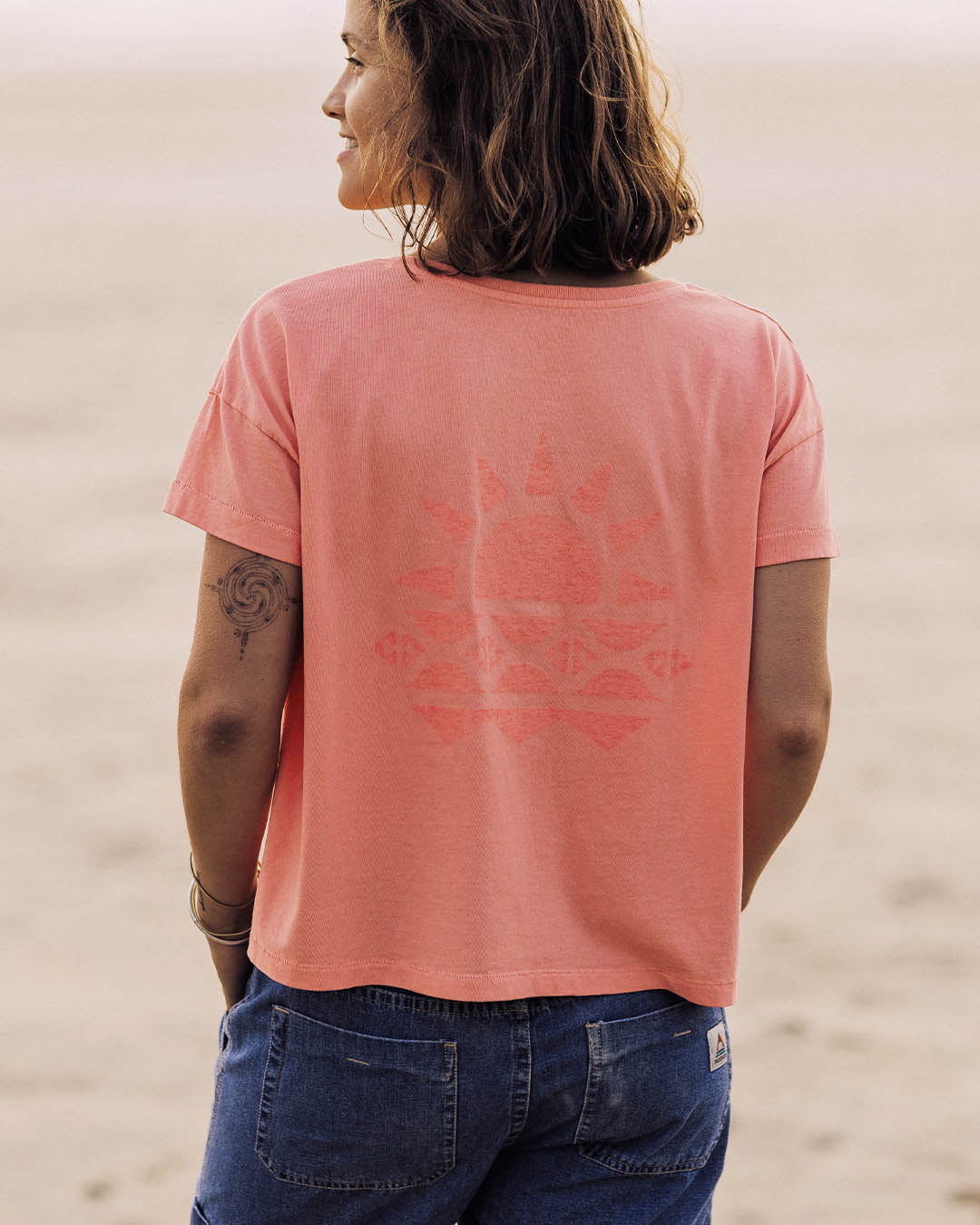 Mindful Recycled Cotton T-Shirt - Lobster Pink