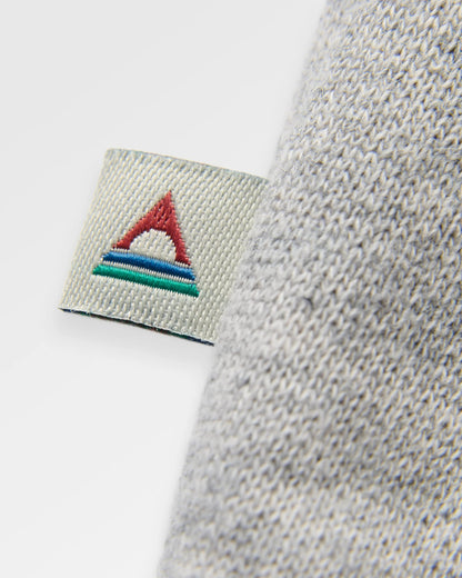 Heritage Relaxed Fit Full Zip Hoodie - Grey Marl - Flatlay