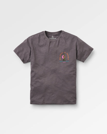Explore T-Shirt - Charcoal - Flatlay