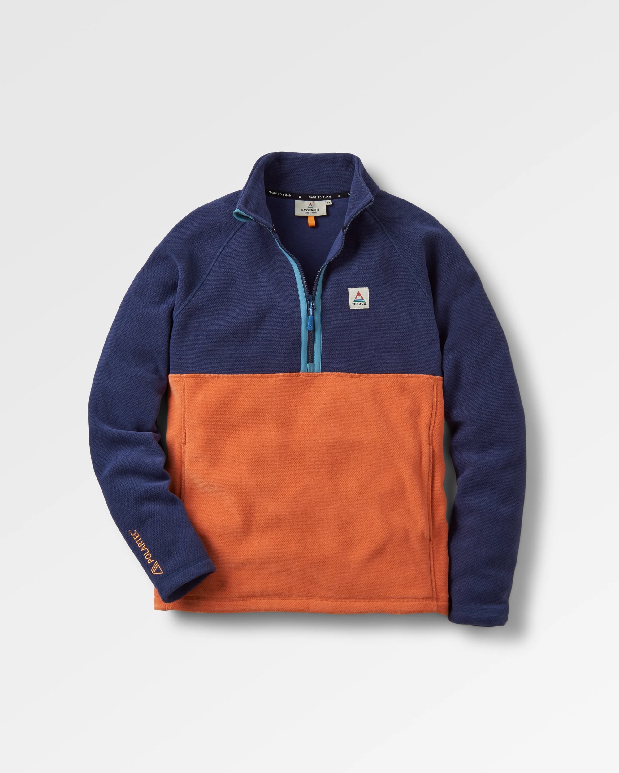 Men's Highland Recycled Polartec® Fleece - Rich Navy - Flatlay