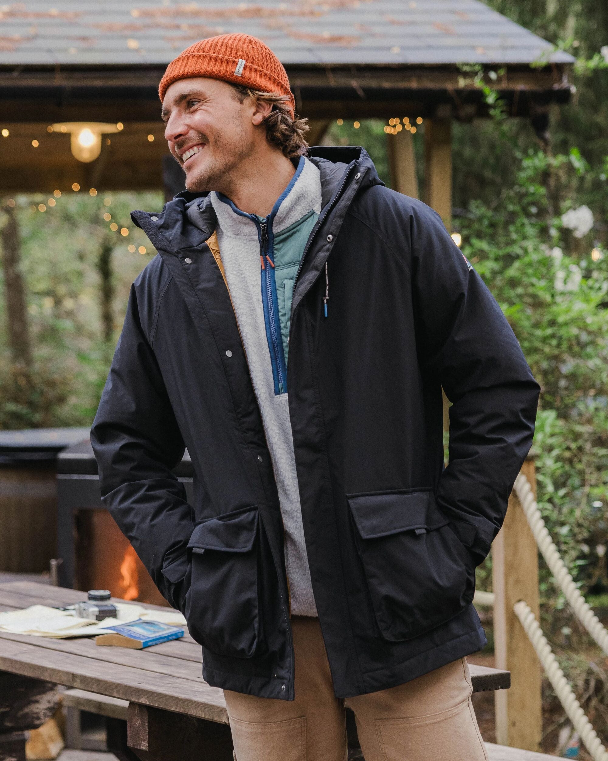 Baltic Recycled Insulated Parka - Black - Lifestyle