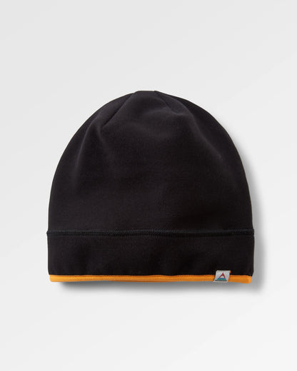 Wintergreen Recycled Polartec® Thermal Beanie - Black - Flatlay