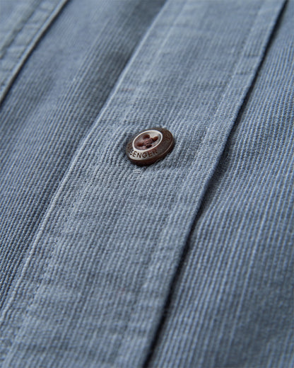 Backcountry Cord Light Shirt - Storm Grey - Flatlay