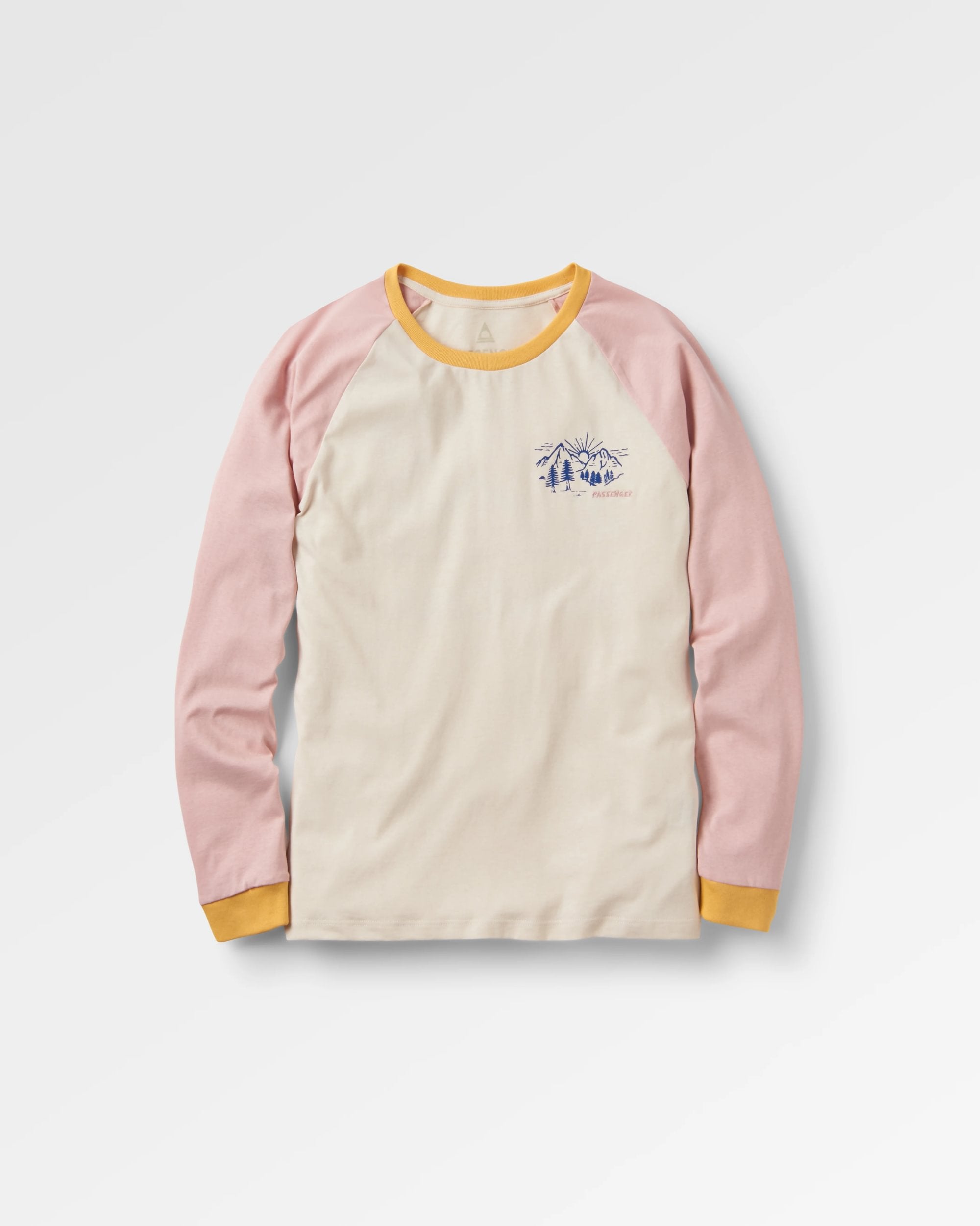 Riser Recycled Cotton LS T-Shirt - Birch - Flatlay