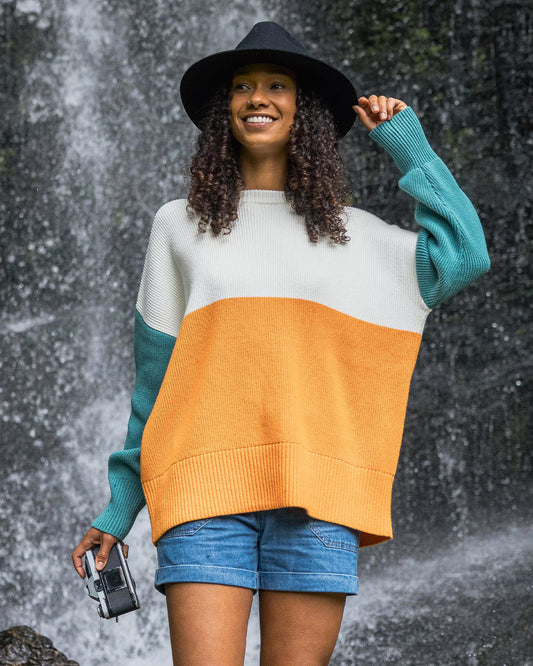 Gondwana Organic Oversized Knitted Jumper - Apricot