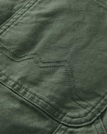 Vantage Organic Cotton Dungaree - Khaki - Flatlay