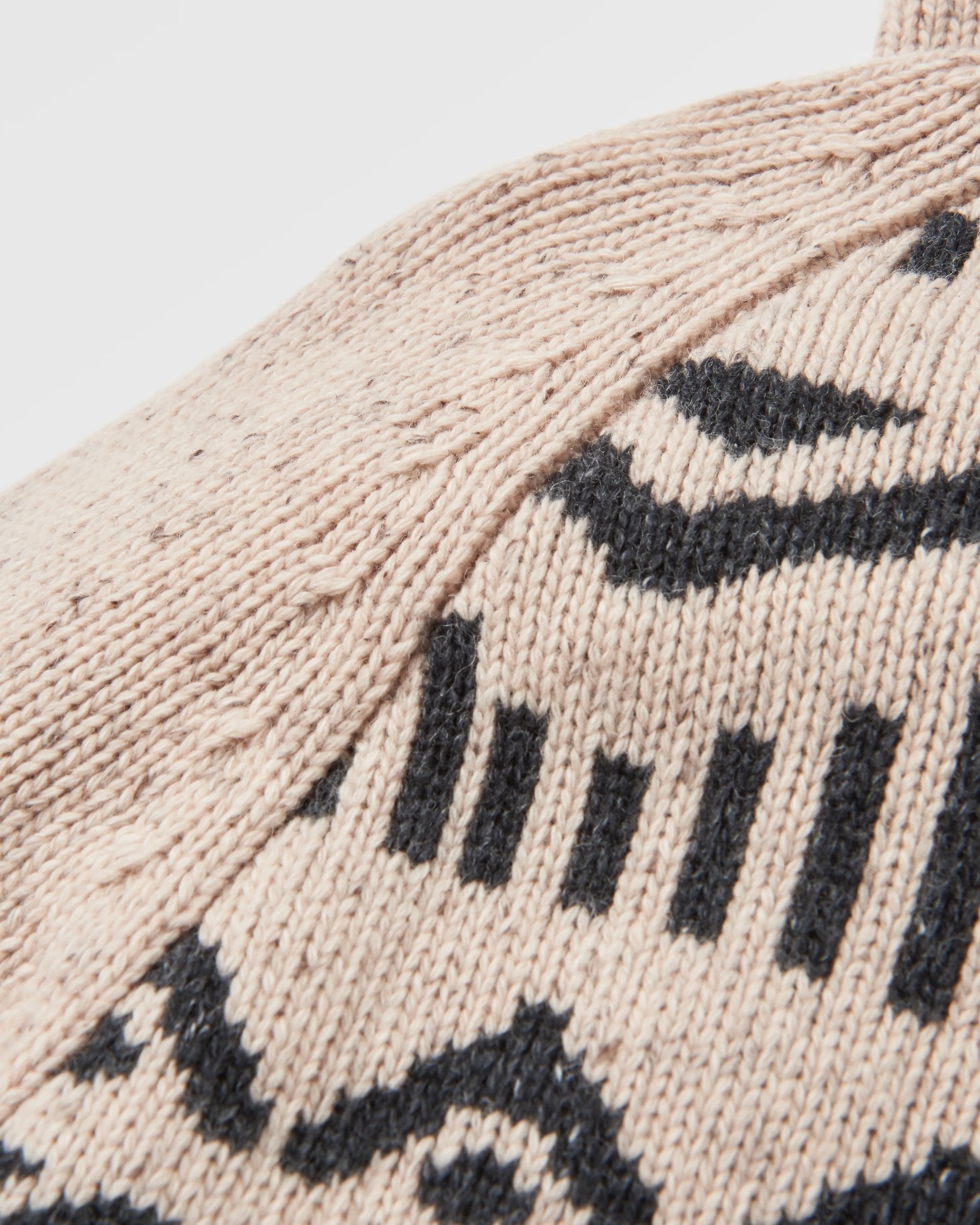 Snoozle Recycled Knitted Hooded Cardigan - Oatmeal - Flatlay