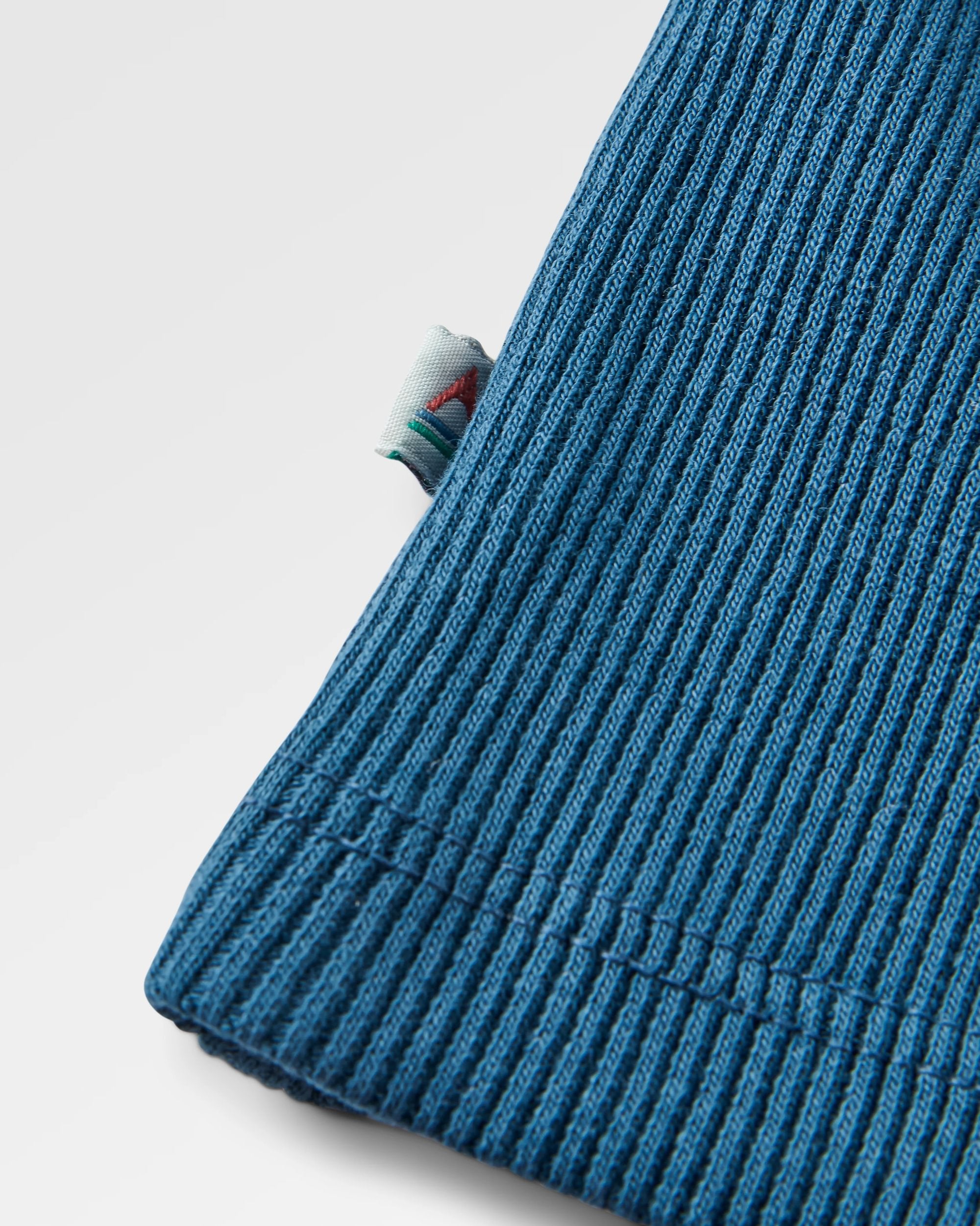 Dawning Ribbed Scoop Neck Vest - Dark Denim - Flatlay