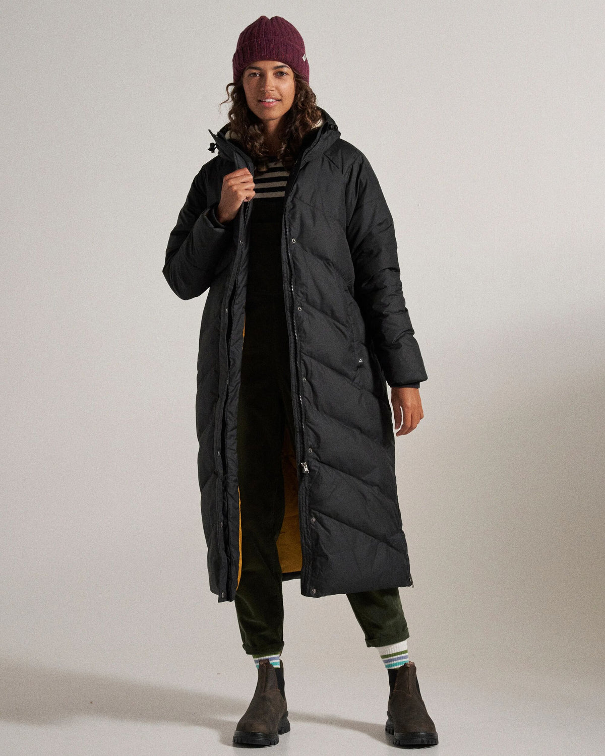 Tasman Long Insulated Jacket - Black - Studio Model
