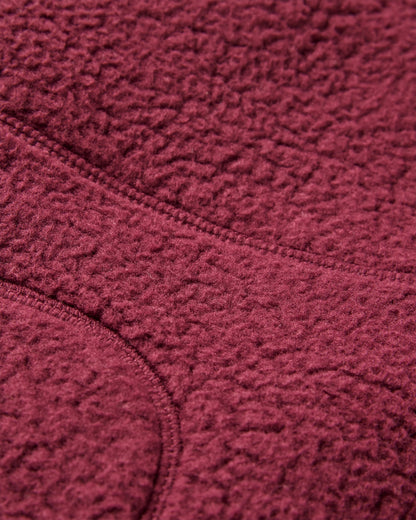 Ventura 1/2 Zip Recycled Sherpa Fleece - Fig - Flatlay