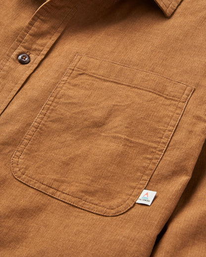 Backcountry Cord Light Shirt - Caramel - Flatlay