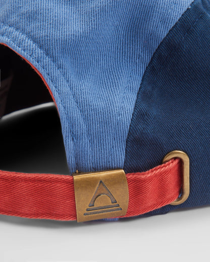 Roamer Recycled 5 Panel Cap - Moonlight Blue Multi - Flatlay