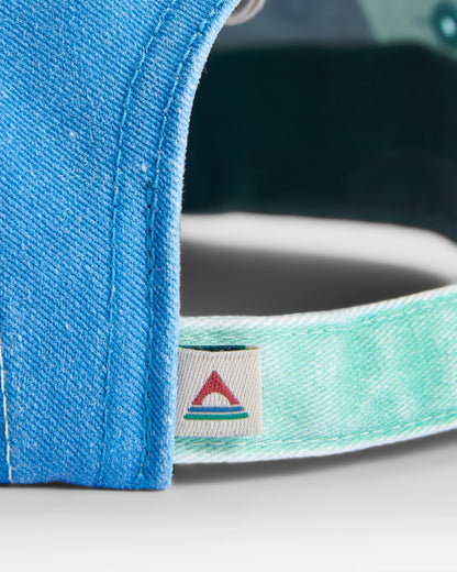 Fixie Organic 5 Panel Cap 2.0 - Aquamarine - Flatlay