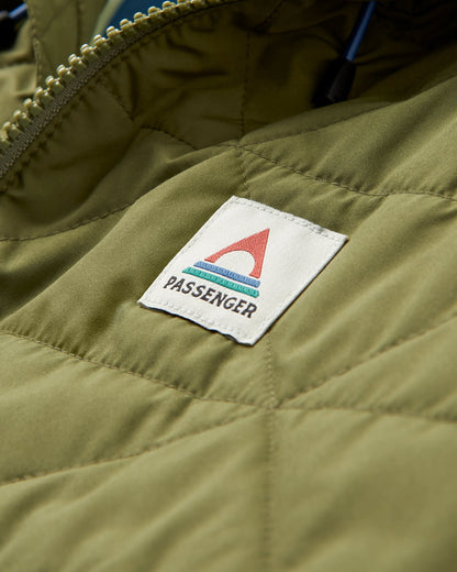 Base Recycled Thermore® Insulated Jacket - Khaki - Flatlay