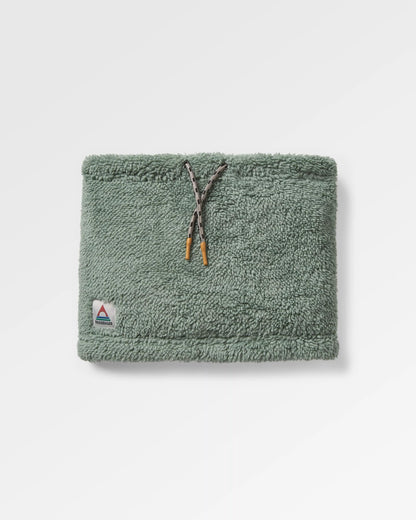 Ash Recycled Sherpa Fleece Snood - Pistachio - Flatlay