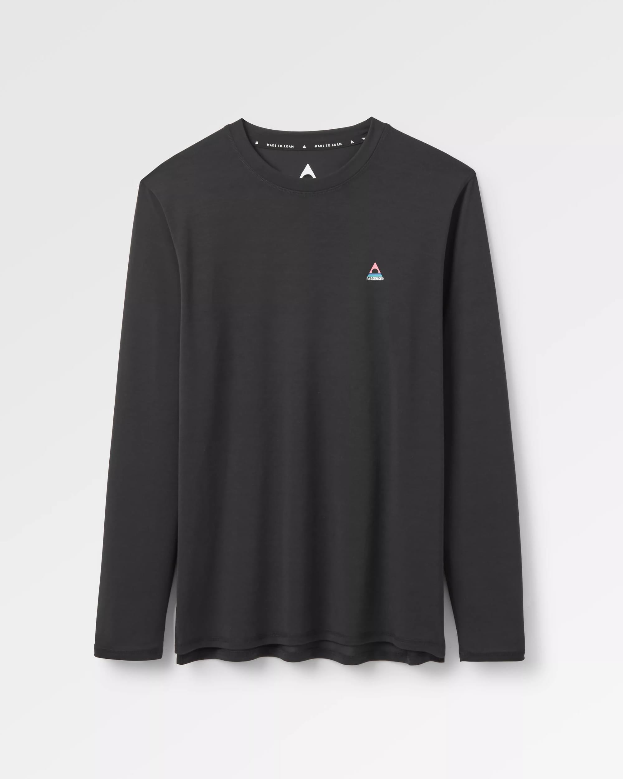 Classic Active Recycled LS T-Shirt - Black - Flatlay