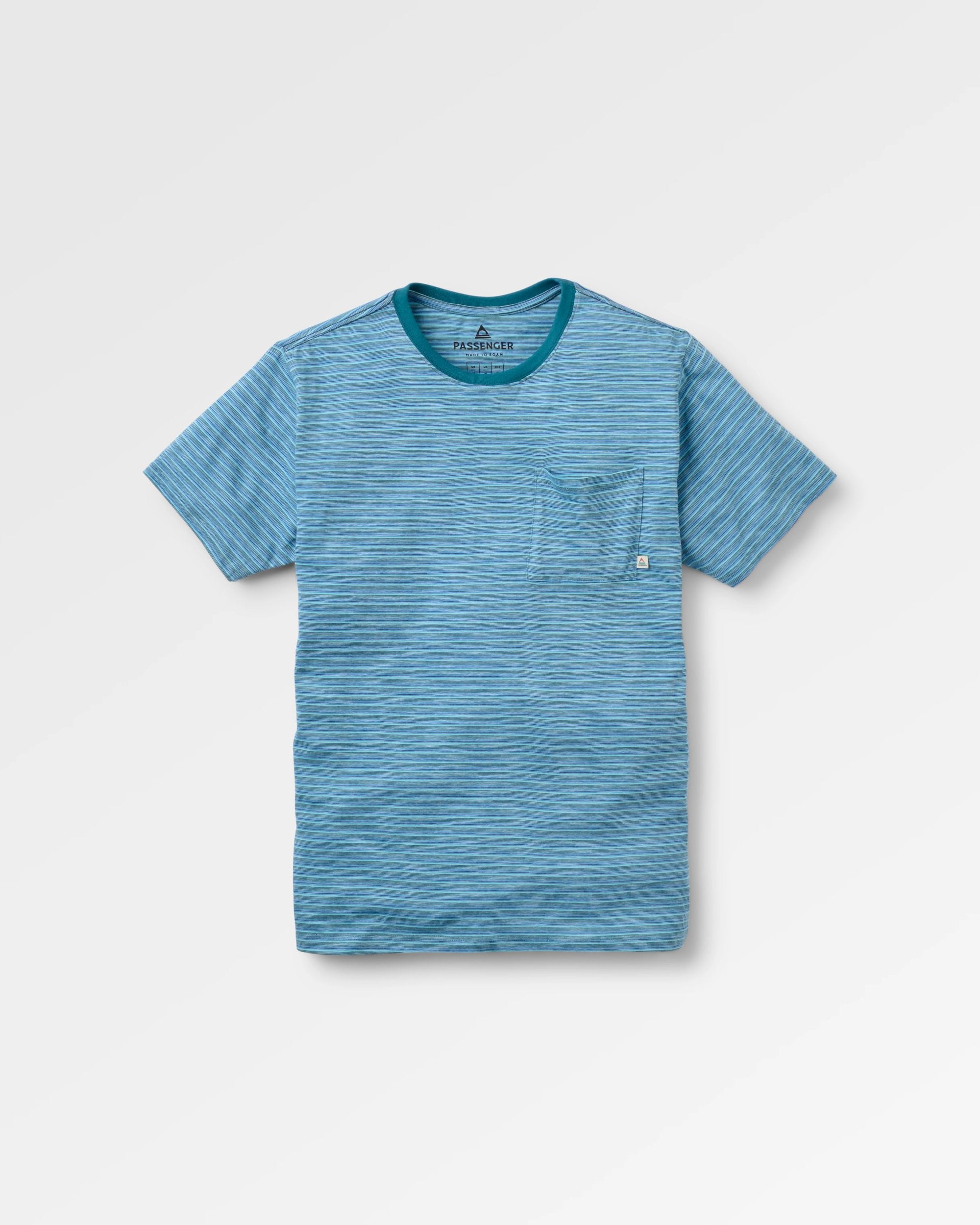 Sunscape Stripe Pocket T-Shirt Mediterranean – Passenger